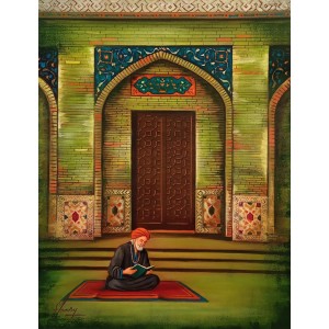 S. A. Noory, 18 x 24 Inch, Acrylic on Canvas, Cityscape Painting, AC-SAN-231